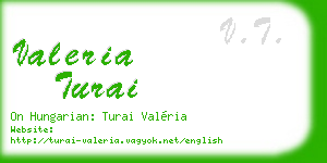 valeria turai business card